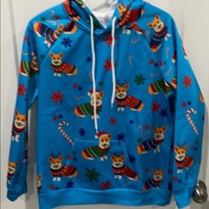 Christmas corgi hoodie